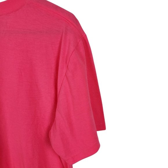 Hot Pink V-Neck Tee | Size L - Picture 4 of 8
